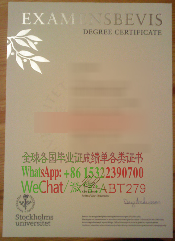 做个斯德哥尔摩大学文凭 做个斯德哥尔摩大学文凭