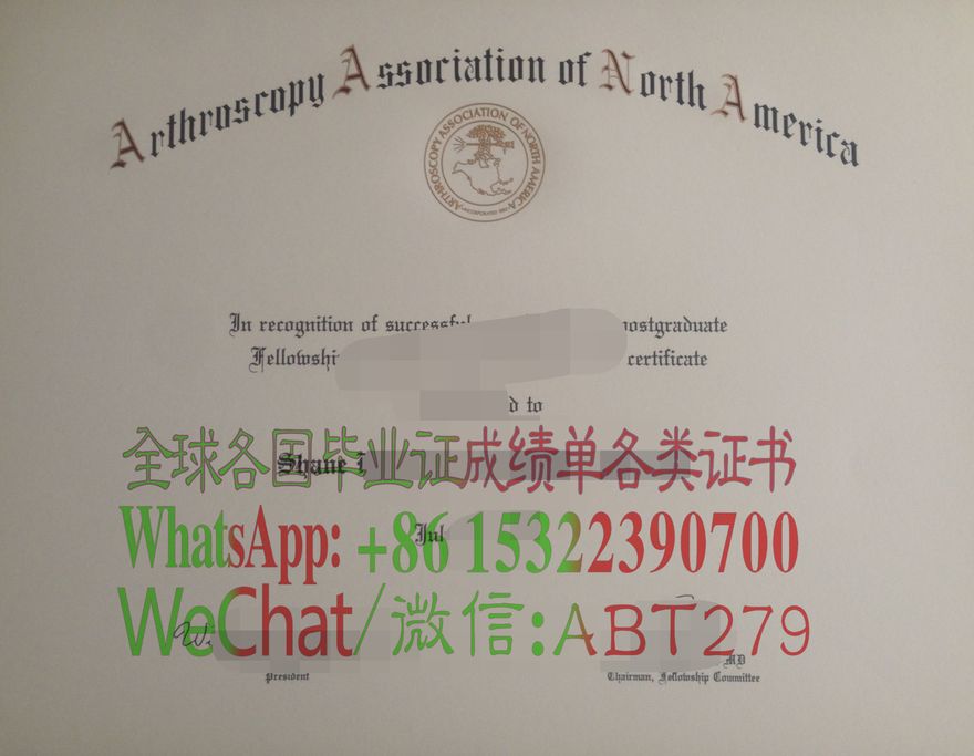 哪里能仿制AANA北美关节镜协会证书 哪里能仿制AANA北美关节镜协会证书