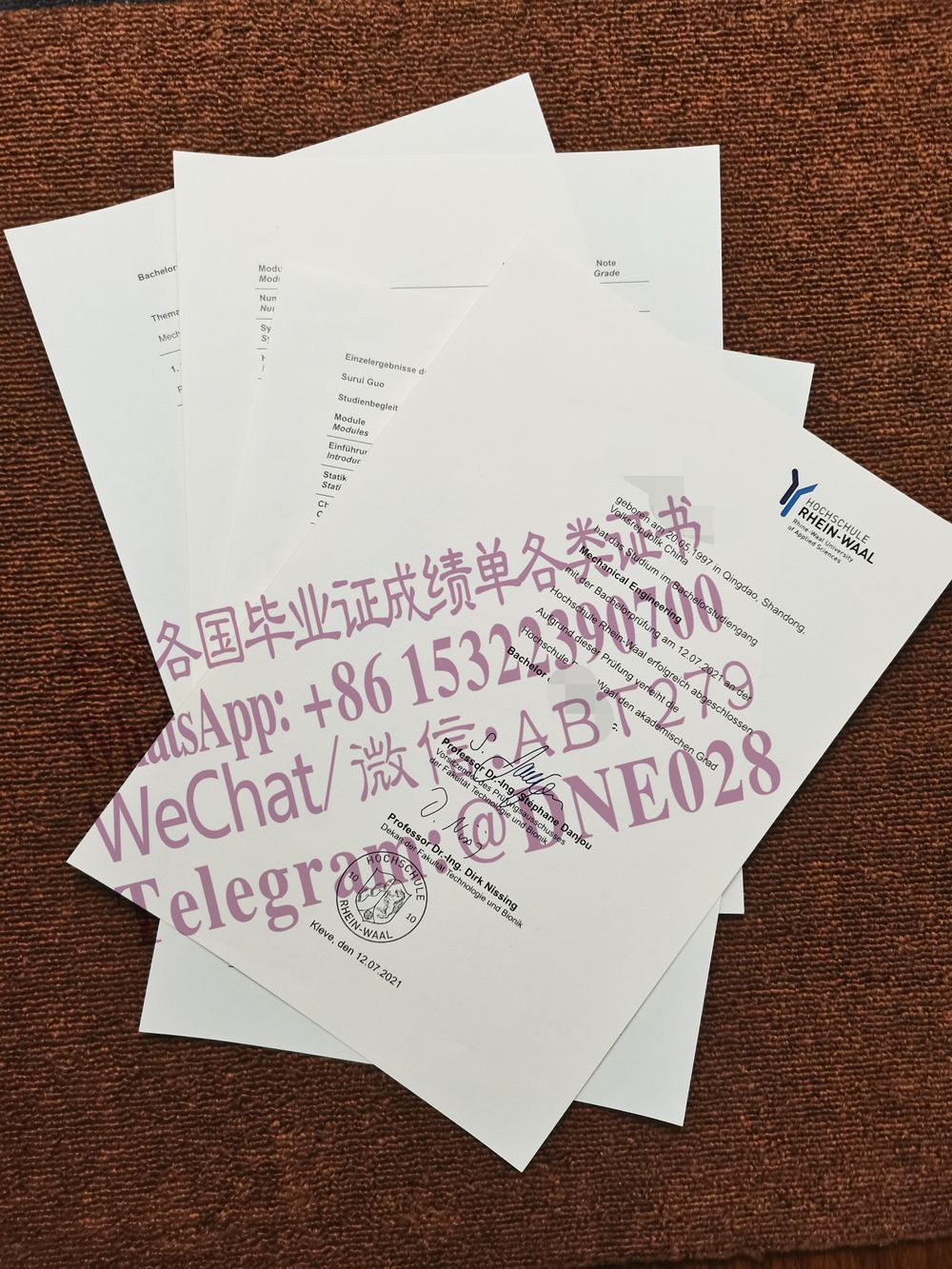 办理购买德国莱茵瓦尔应用技术大学毕业证成绩单 办理购买德国莱茵瓦尔应用技术大学毕业证成绩单