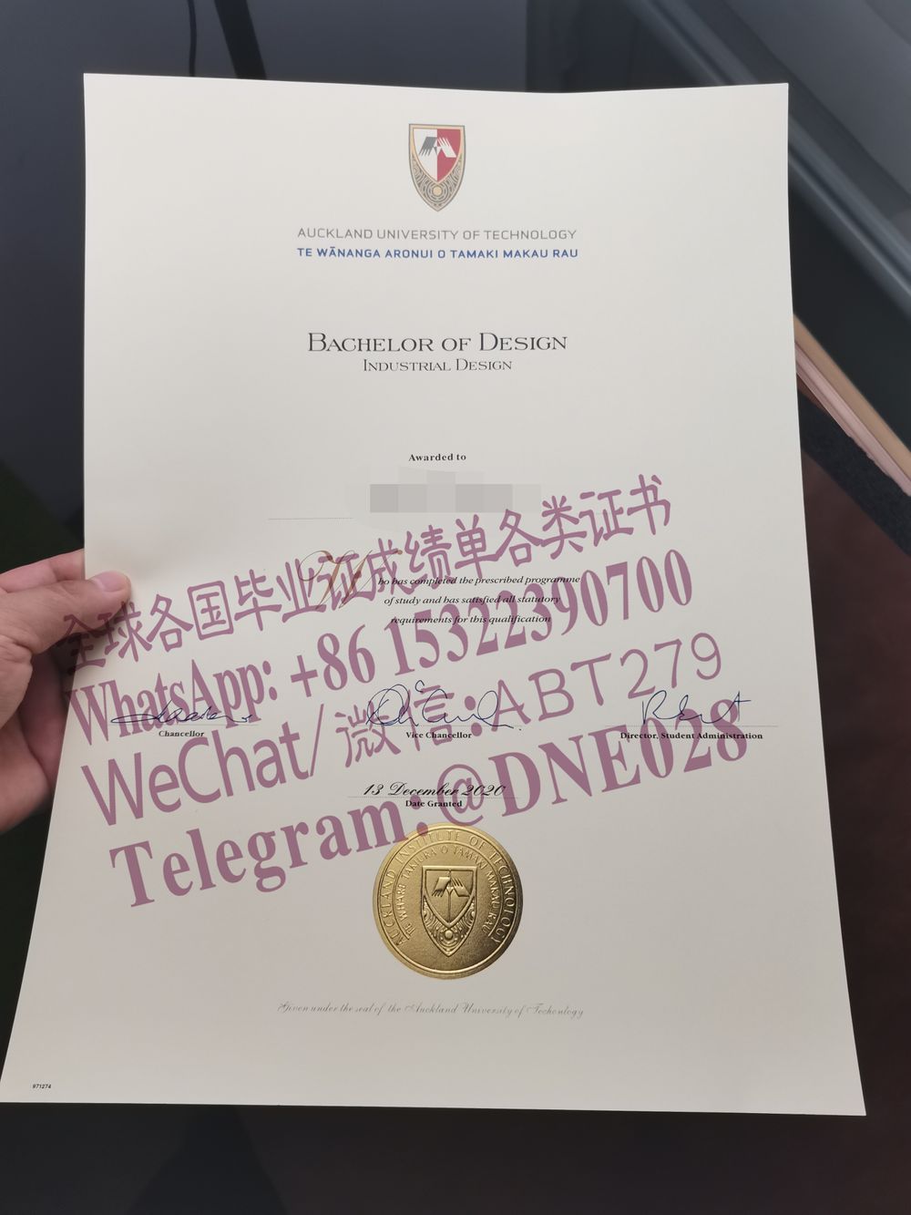 办理购买新西兰奥克兰科技大学毕业证成绩单 办理购买新西兰奥克兰科技大学毕业证成绩单