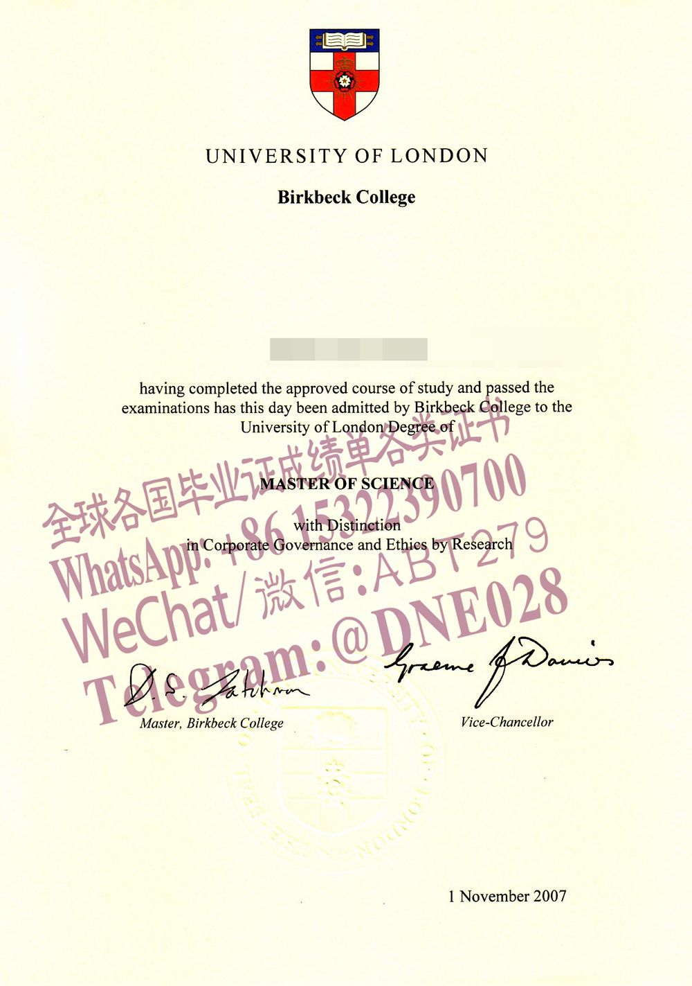 办理购买英国伦敦大学伯克贝克学院文凭成绩单 办理购买英国伦敦大学伯克贝克学院文凭成绩单